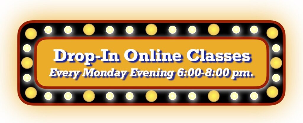 Drop-In Online Button for Monday Evenings